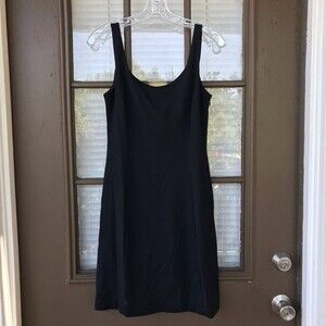 Cynthia Rowley Black Sleeveless Body-con Mini Dress Built in Bra- no padding-
